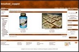 Screenshot eines Demoshops mit dem Standardtemplate brushed_copper