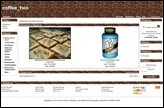 Screenshot eines Demoshops mit dem Standardtemplate coffee_two