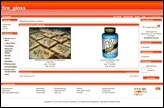Screenshot eines Demoshops mit dem Standardtemplate fire_gloss
