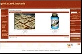 Screenshot eines Demoshops mit dem Standardtemplate gold_n_red_brocade