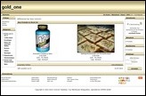 Screenshot eines Demoshops mit dem Standardtemplate gold_one