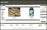 Screenshot eines Demoshops mit dem Standardtemplate gray_fabric
