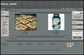 Screenshot eines Demoshops mit dem Standardtemplate heavy_metal