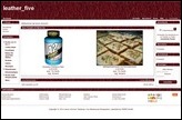 Screenshot eines Demoshops mit dem Standardtemplate leather_five