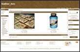 Screenshot eines Demoshops mit dem Standardtemplate leather_two