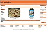 Screenshot eines Demoshops mit dem Standardtemplate light_red_gloss