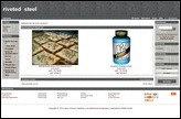 Screenshot eines Demoshops mit dem Standardtemplate riveted_steel
