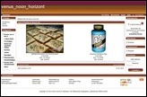 Screenshot eines Demoshops mit dem Standardtemplate venus_noon_horizont