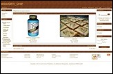 Screenshot eines Demoshops mit dem Standardtemplate wooden_one